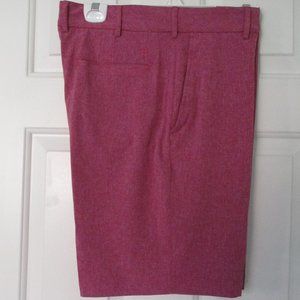 Walter Hagen 11 Mens Flat Front Raspberry Stretch Golf Short Pant NWOT -Size 34W